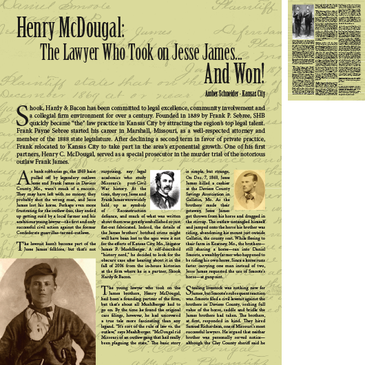 Henry McDougal: The Lawyer Who Took on Jesse James... And Won!